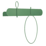 Balloon è una mensola ed anche un appendiabiti in acciaio verniciato da fissare a muro. Il design elegante, contemporaneo