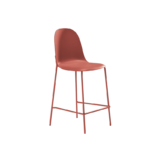 Sgabello in polipropilene con struttura in metallo. Disponibile in diversi colori.